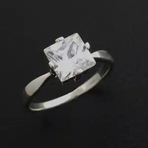 Square Princess Cut CZ Rings