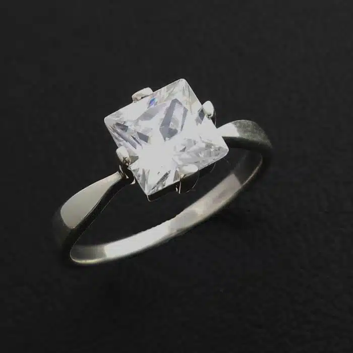 Square Princess Cut CZ Rings Square Princess Cut CZ Rings