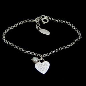 Sterling Silver charm bracelet NZ