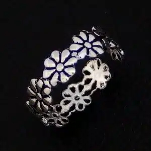 Silver-flower-Toe-Ring