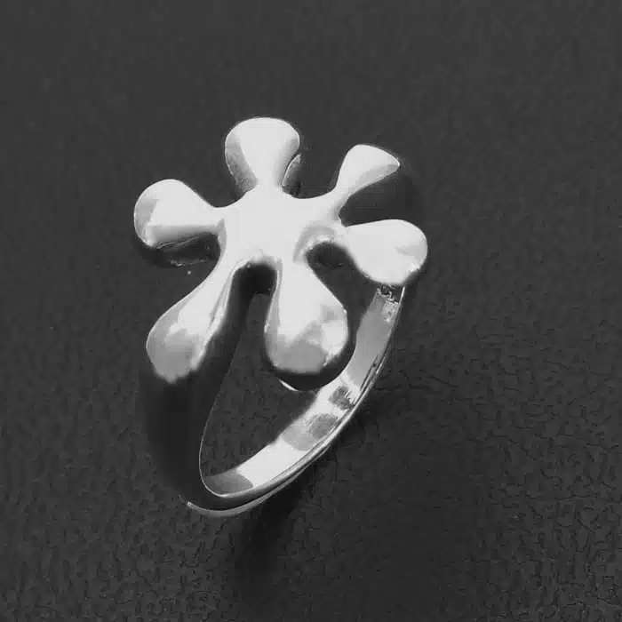 Splat Silver Ring Chunky silver ring
