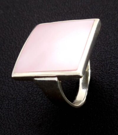 Square Shell Silver Ring