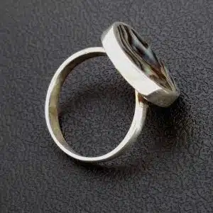 Silver paua ring NZ