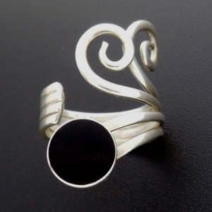 Spiral silver ring NZ