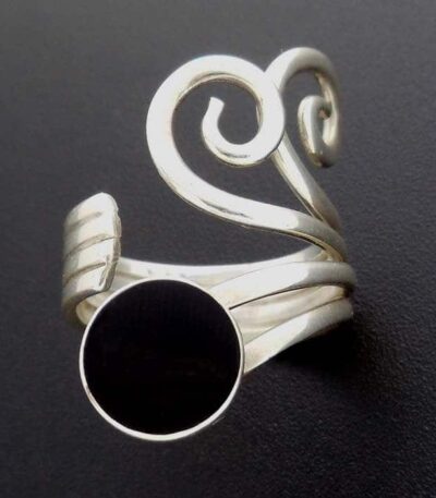 Spiral silver ring NZ