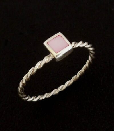 Square Shell Girls Ring