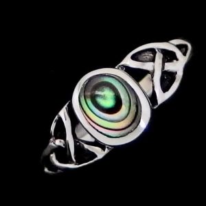 Abalone shell ring