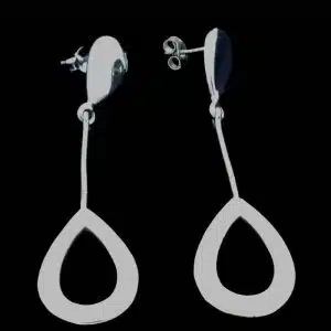 Silver Long Drop Earring