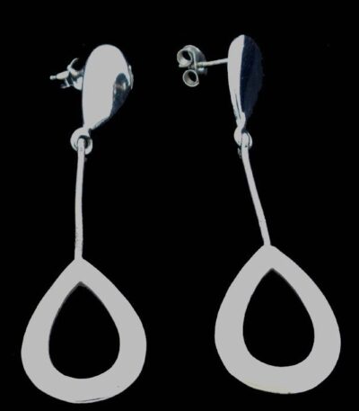 Silver Long Drop Earring