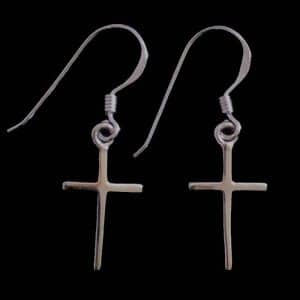 Christian cross earrings