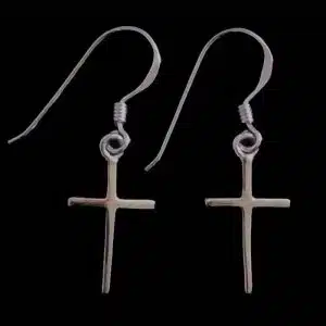 Christian cross earrings