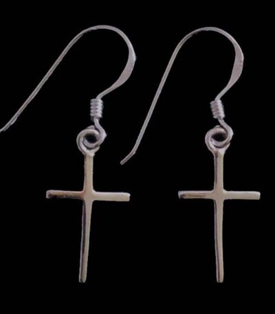 Christian cross earrings