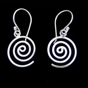 Silver Spiral earrings NZ