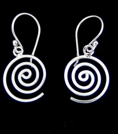 Silver Spiral earrings NZ