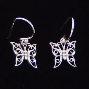 Drop Butterfly Earring