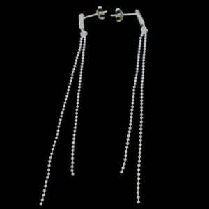 Long dangle chain earrings