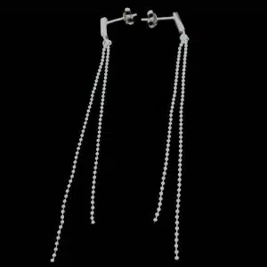 Long dangle chain earrings