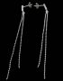 Long dangle chain earrings