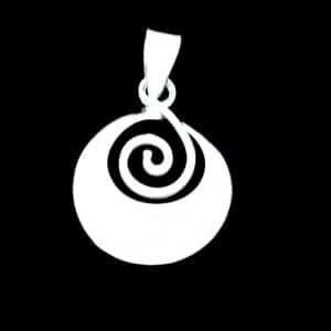 Sterling silver spiral necklace NZ