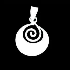 Sterling silver spiral necklace NZ