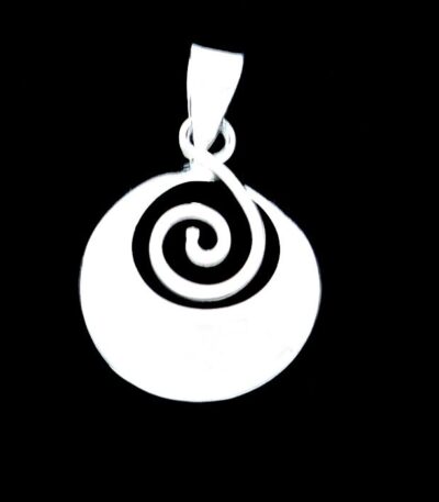Sterling silver spiral necklace NZ