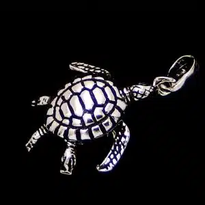Silver Turtle Pendant