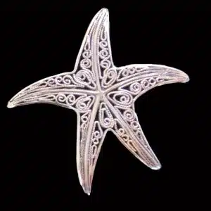 Silver Starfish Necklace