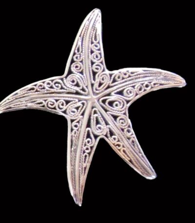 Silver Starfish Necklace