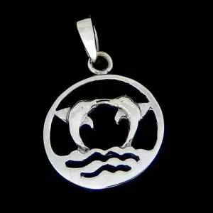 Silver dolphin necklace