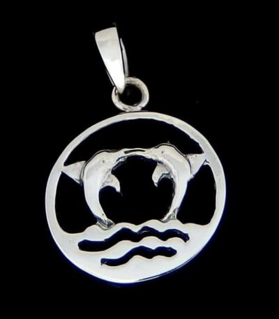 Silver dolphin necklace