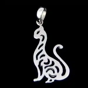 Silver Cat Necklace
