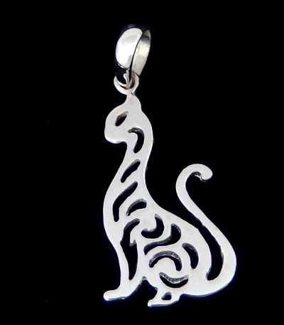 Silver Cat Necklace