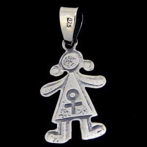 Sterling silver girls necklace