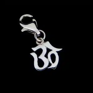Sterling silver OM charm