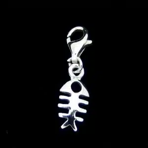 Fish silver charm