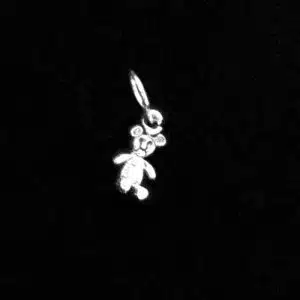 Silver Bear Bracelet Charm