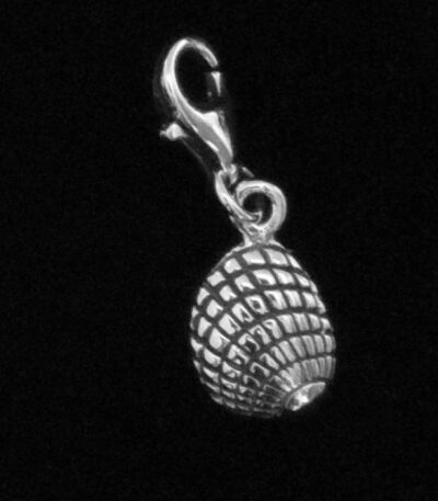 Silver shell charm
