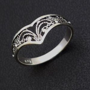 Silver stacker ring