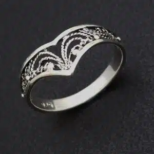 Silver stacker ring