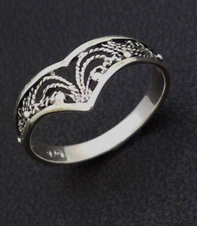 Silver stacker ring