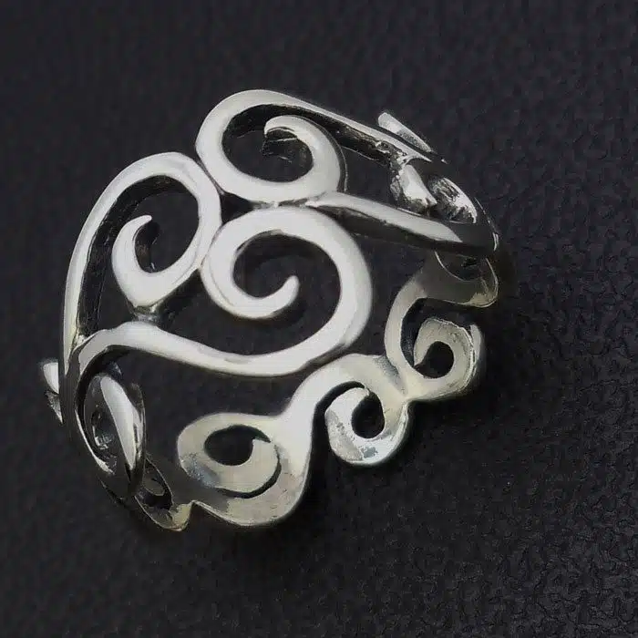 Rolling Spiral Ring Sterling Silver 92.5 Swirl-spiral-Ring-Sterling- Silver 92.5