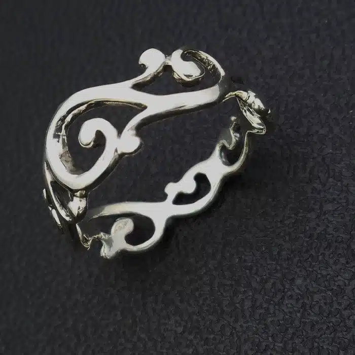Koru Spiral Ring Sterling silver spiral ring