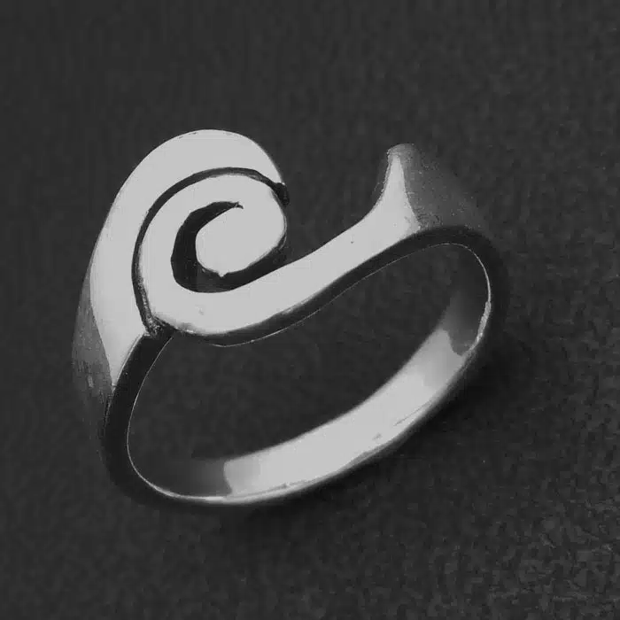 Koru Waves Ring NZ Silver Surfer Ring