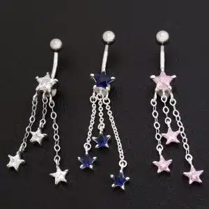 Stars tummy button jewellery