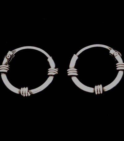 Silver hoop earrings small