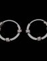 Silver hoop earrings small