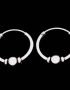 Silver Ball Sleeper earring