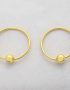 Plated gold sleeper earring