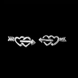 Love symbol stud earrings