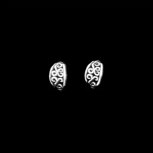 Small hoop stud earrings
